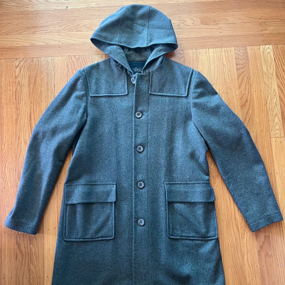 A.P.C. Paris Japan Exclusive Hooded Wool Coat – Coveted Japanese Market Release